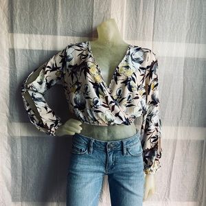 Charlotte Russe Floral Crop Top